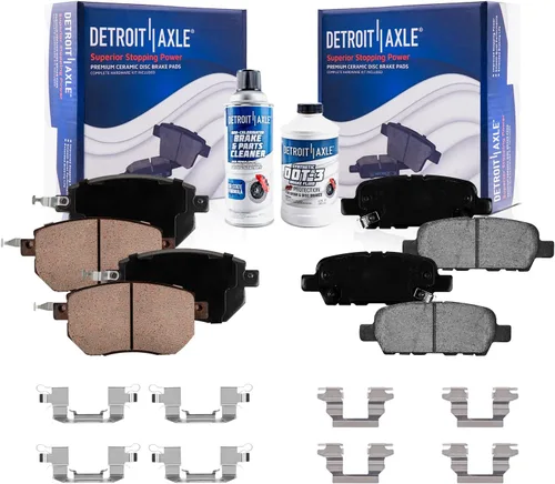 Vista 17 de Detroit Axle - Pastillas de Freno Delantero Izquierdo Reemplazo de Pinza de Disco para Ford Fusion Mazda 6 Lincoln MKZ Mercury Milan 2006-2012