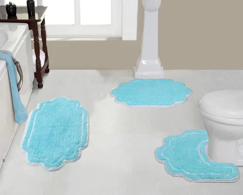 Vista 25 de Home Weavers - Tapete de baño 100% algodón copetudo, supersuave y absorbente, lavable a máquina y apto para secadora lino