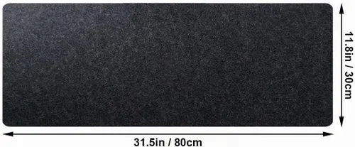Vista 2 de CHuangQi Alfombrilla de mouse para juegos, alfombrilla de escritorio de fieltro para teclado de laptop, protector de mesa de oficina de fieltro