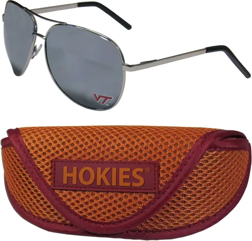 Vista 5 de Siskiyou Sports Arkansas Razorbacks Aviator Sunglasses and Sports Case
