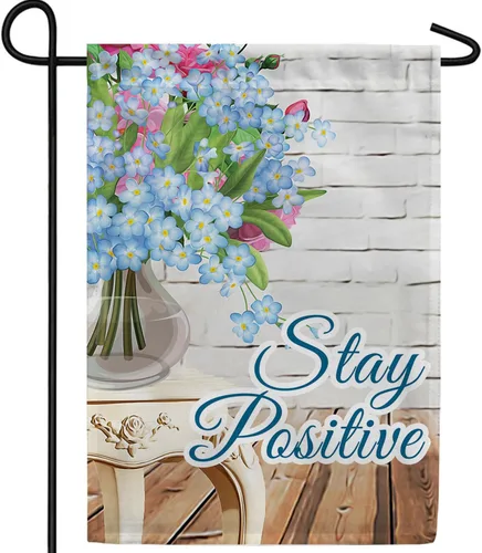 Vista 37 de A Little Rain Gnome Umbrella Garden Flag 12.5" x 18" Double Sided