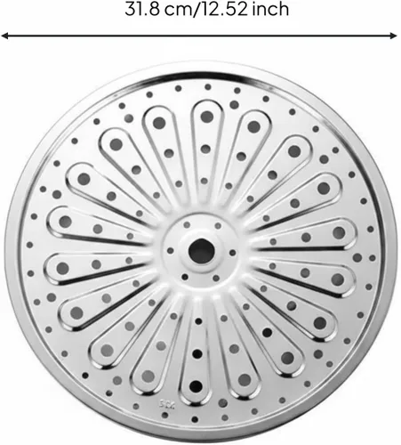 Vista 6 de Soporte de cocina de acero inoxidable, bandeja de inserción 304 de metal resistente al óxido, patas desmontables adecuadas para comidas de uso