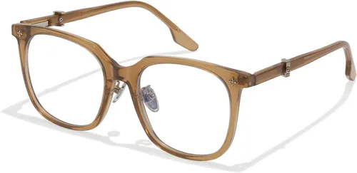Vista 9 de Chicid Gafas cuadradas de gran tamaño con bloqueo de luz azul para mujeres Marco verde A01/lente transparente