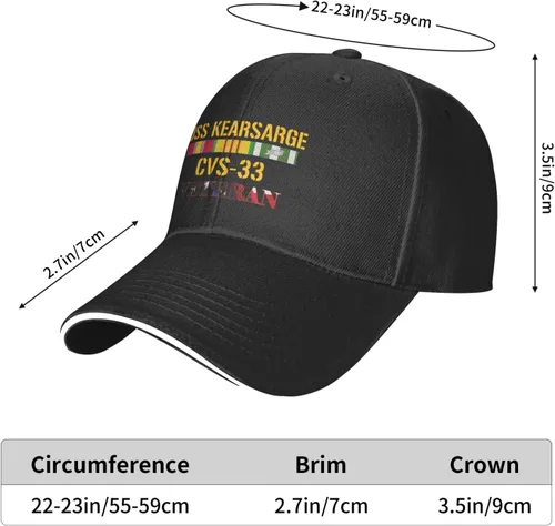 Vista 6 de USS Kearsarge Cvs-33 - Gorras de mezclilla unisex