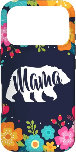 Vista 30 de Mama Bear - Funda para iPhone 17 con diseño de flores florales