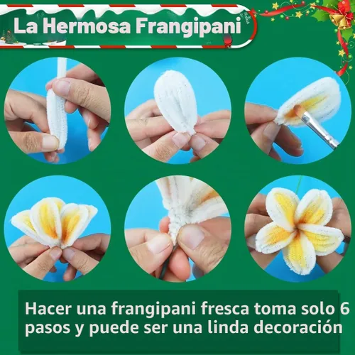 Vista 6 de Eppingwin 200 limpiapipas, limpiadores de pipas con purpurina, suministros de manualidades, tallos de felpilla de 10 colores para proyectos