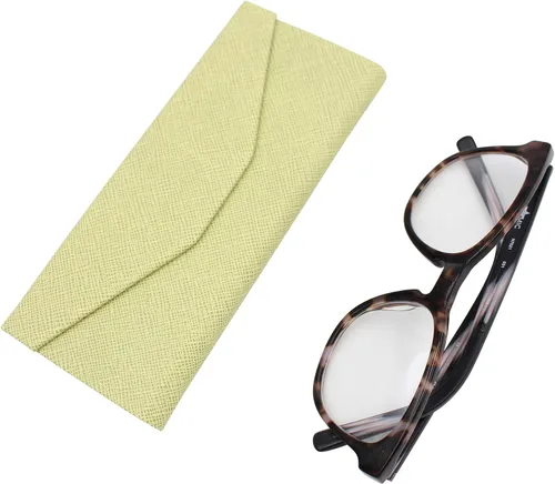 Vista 73 de Real Sic Funda para lentes de sol para hombres y mujeres, soporte magnético plegable para lentes de sol, inspirado en el color sólido