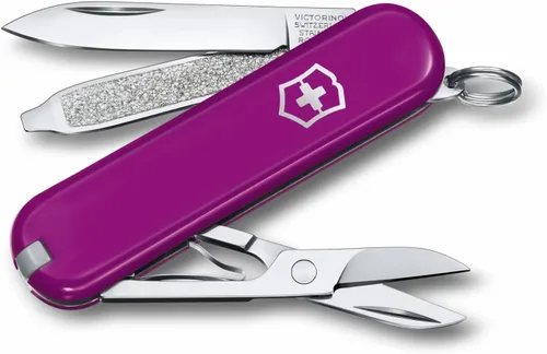 Vista 24 de Victorinox Classic SD Swiss Army – Navaja suiza de bolsillo, compacta, 7 funciones, navaja de bolsillo fabricada en Suiza con hoja pequeña Parque