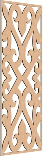 Vista 32 de Keene Paneles de pared decorativos de madera con calado, 9 3/8 pulgadas de ancho x 24 3/8 pulgadas de alto x 1/4 de alto, abedul Birch