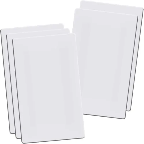 Vista 19 de Placas de pared decorativas sin tornillos, cubiertas de tomacorriente seguras para niños de 3 bandas, tamaño estándar 4.68" x 6.54", placa frontal