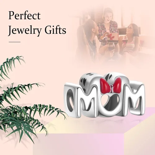 Vista 3 de MGIUL Castle&family - Colgantes colgantes para mujer, pulseras, collares, collares de plata de ley 925, joyería de regalo para niñas en Navidad