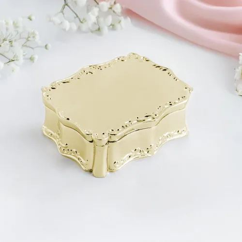 Vista 5 de Cherished Moments Joyero rectangular personalizado con mensaje Mensaje personalizado de oro