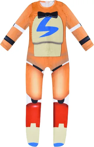 Vista 4 de Disfraz de oso para niños de Halloween para cosplay, mono Montgomery Gator con máscara de monstruo