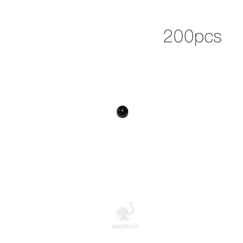 Vista 3 de 3/32" Inch (2.381mm) 200pcs Delrin POM Plastic Bearing Balls, Black Polyoxymethylene Solid Ball, Custom Made in
