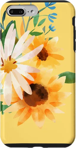Vista 12 de iPhone 16 Yellow Sunflower Vintage Flower Petals Case