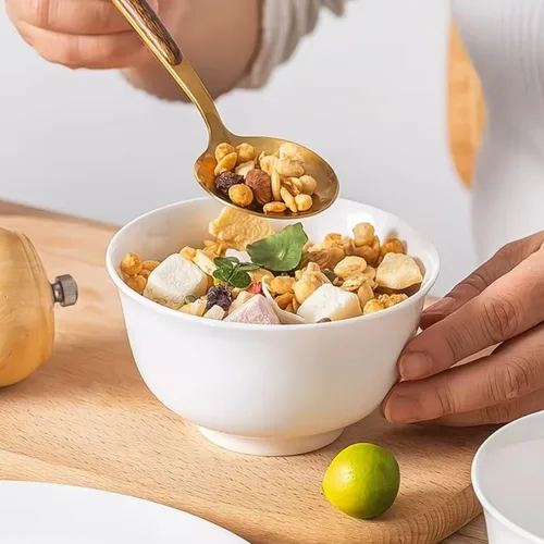 Vista 6 de 4 cuencos de porcelana, cuencos de arroz de sopa de 10 onzas