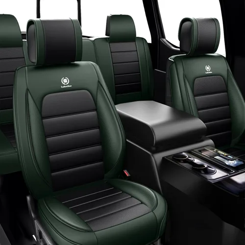 Vista 31 de Cubiertas de asiento ILMO para camiones 2009-2026 F150, 2011-2026 F250 F350 XL XLT Super Duty Crew Cab Lariat King Ranch Platinum, protectores