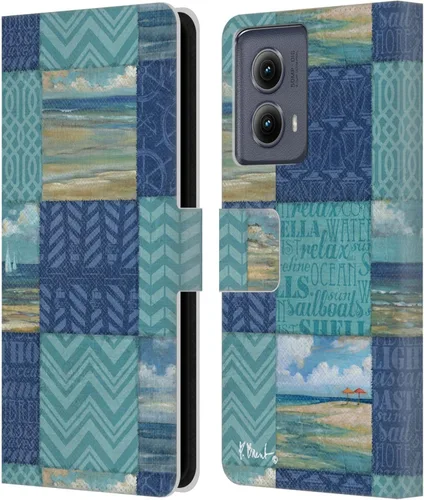 Vista 15 de Head Case Designs Funda de piel con licencia oficial de Paul Brent Agate Mermaid Coastal para Motorola Edge (2024)