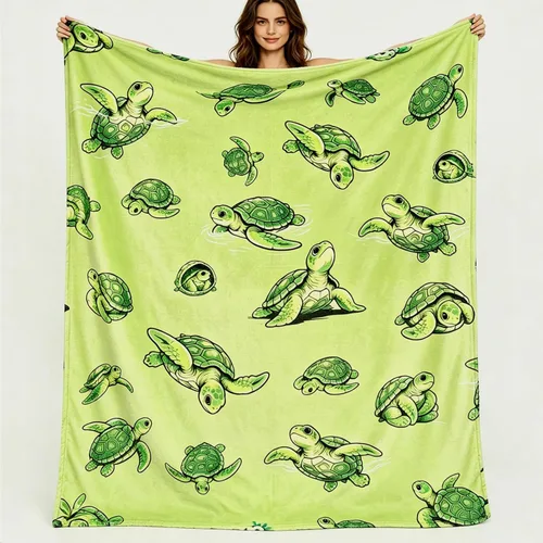Vista 11 de Sviuse Manta de Tortuga Marina Costera Manta Náutica y de Playa Mantas Decorativas de Tortugas para Niños y Adultos Regalos de Tortuga