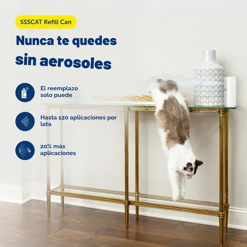 Vista 2 de PetSafe SSSCAT - Espray automático para mascotas para disuasión - Corrección de comportamiento sin contacto - Sensor de movimiento con ráfaga