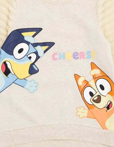 Vista 2 de Bluey Bingo - Sudadera de piel polar para niñas pequeñas y grandes