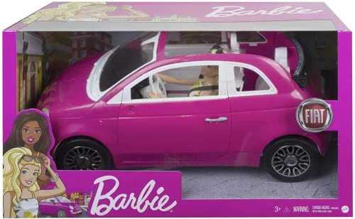 Vista 7 de Barbie Fiat 500 Muñeca y vehículo