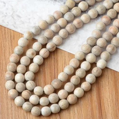 Vista 18 de MASSIVE BEADS - KIT de 960 cuentas de madera redondas sueltas mixtas naturales de 6 mm para hacer joyas, con hilo e agujas (12 de madera, 6 mm)