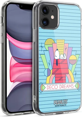 Vista 171 de Head Case Designs Snoopy Deco Dreams - Funda de gel suave con licencia oficial de Peanuts Blue Pattern compatible con Apple iPhone 7 Plus/iPhone 8