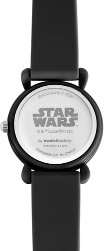 Vista 3 de Star Wars The Mandalorian Kids' Plastic Time Teacher Analog Quartz Silicone Strap Watch