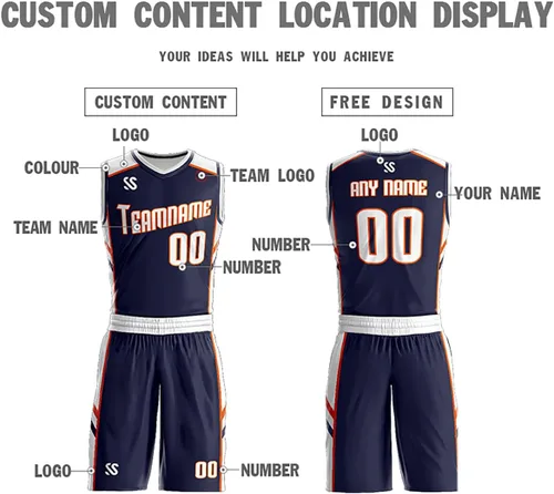 Vista 3 de Personaliza tu propio uniforme de baloncesto reversible, nombre y número personalizados para hombresmujeres y jóvenes, talla única
