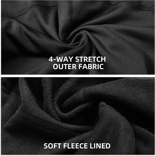 Vista 3 de Baberos de ciclismo para hombre, pantalones térmicos para hombre, pantalones de ciclismo de invierno, pantalones con forro polar acolchado
