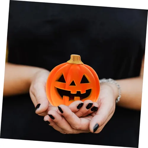 Vista 3 de DOITOOL 2 piezas de Halloween Jack-o-Lantern para decoración de puerta de Halloween, decoración de Halloween, decoración de faroles al aire libre