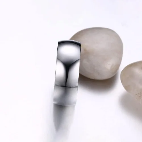 Vista 6 de TTVOVO Anillo para hombre de 0.079 in, 0.157 in, 0.236 in, 0.315 in, acero inoxidable, anillos simples para hombres, mujeres, niños y niñas, anillos