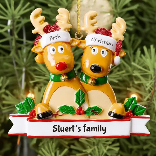 Vista 25 de Bemaystar 2025 Adornos Personalizados de Primer Navidad del Bebé - Adornos de Navidad de Resina Hechos a Mano con Nombre y Año - Adornos de Navidad