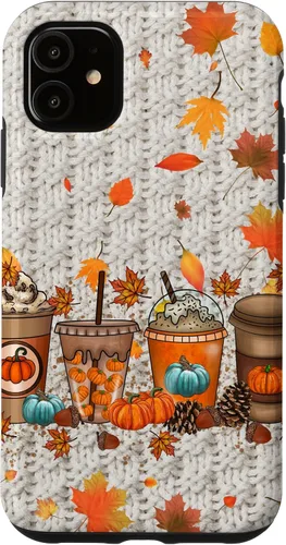 Vista 8 de Thanksgiving Fall Fall Leaves Autumn Pumpkin Spice Phone Case for iPhone 17