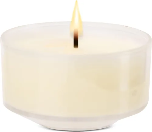 Vista 8 de HYOOLA Velas aromáticas de vela – Taza transparente – Velas perfumadas de vainilla – 6 horas de tiempo de combustión – Paquete de 15 – Fabricado