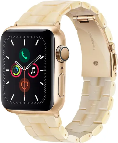 Vista 31 de HOPO Compatible With Apple Watch Band Thin Lightweight Resin Strap Bracelet Fashion Wristband Replacement For iWatch Bands Series Ultra 11 10 9 8 7