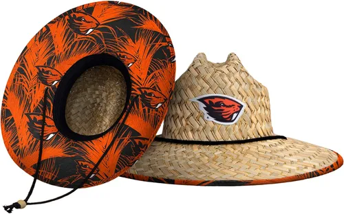 Vista 16 de FOCO - Sombrero de paja con logotipo de equipo universitario de NCAA y estampado floral para hombre