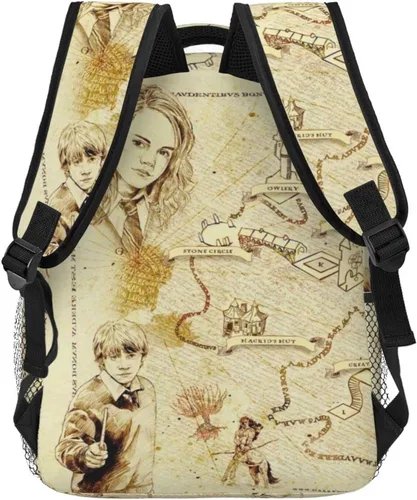 Vista 4 de Njinalw Mochilas de hombro de poliéster de anime, bolsa casual de viaje al aire libre, regalos para fanáticos del juego, Mochila casual 2