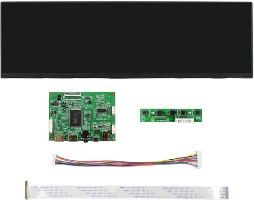 Vista 6 de VSDISPLAY 12.6" NV126B5M-N41 1920X515 Pantalla LCD y placa VS-RTD2556HM-V1