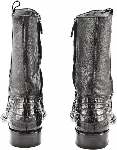 Vista 5 de Cuadra Botas de vestir con Cremallera Chocolate y Negro de 7 a 11, Negro, 10.5