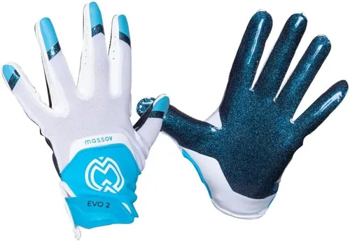 Vista 12 de EVO2 Youth Football Gloves – Sticky Grip ProTac Palms, Lightweight Breathable Mesh Fit, SFIA – Kids Football Gloves
