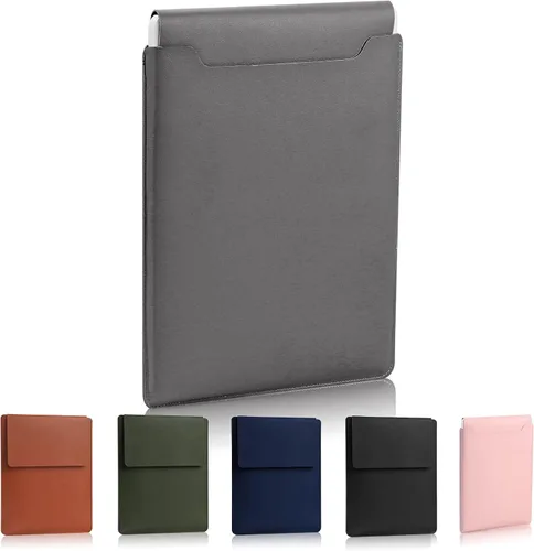 Vista 10 de Compatible with Apple 14"/13.3" Laptop Sleeve, Padded Case Marrón