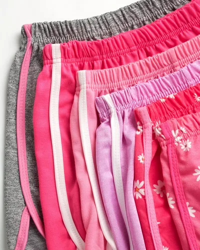 Vista 3 de Coney Island Pantalones cortos de fútbol para niñas y niñas, pantalones cortos de baloncesto para niñas, pantalones cortos de correr para niñas