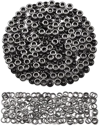 Vista 42 de SEMINI 800 Sets 4 Colors 6mm Grommet Eyelet Kit with Install Tool Kit