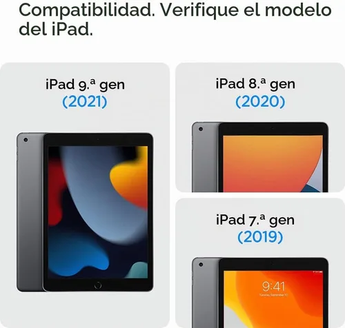 Vista 2 de Spigen Protector de pantalla de vidrio templado [GlasTR Slim] diseñado para iPad de 10.2 pulgadas (9ª (2021) / 8ª (2020) / 7ª (2019)