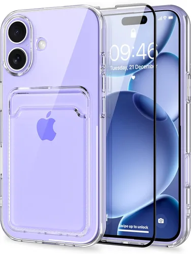 Vista 87 de MZELQ Compatible con iPhone 11 Funda TPU Soporte para Tarjetas Cubierta de Billetera, Protección de Cámara + Protector de Pantalla Funda Suave