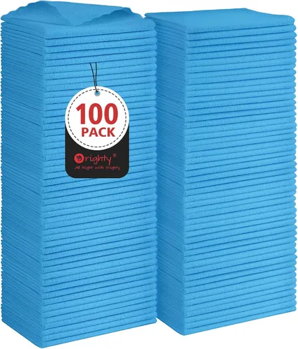 Vista 19 de Orighty - Paño de limpieza de microfibra, paquete de 24, trapos de limpieza negros de 12 x 11 pulgadas Microfiber Towels for Cars, Highly