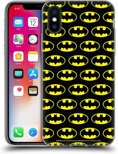 Vista 107 de Head Case Designs Funda de gel con licencia oficial de Batman DC Comics Bat Signal Logos [protección de grado militar] compatible con Apple iPhone 7