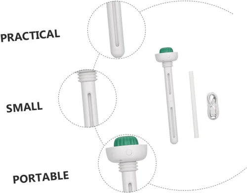 Vista 2 de CHILDWEET Humidificador portátil personal mini botella humidificador para viajes coche casa oficina color blanco